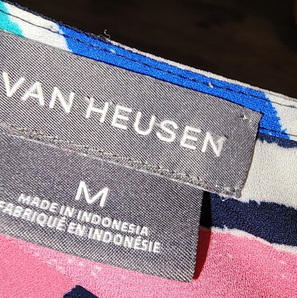 Van Heusen blouse horizontal stripes - Picture 6 of 9